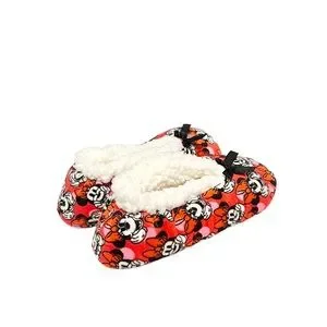 Disney Accessories Disneys Minnie Mouse Girls Fuzzy Slipper